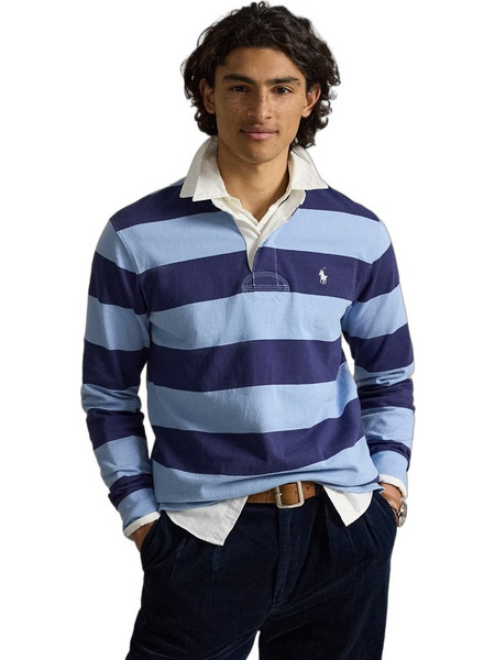 Polo Ralph Lauren Ανδρική Μπλούζα Polo Μακρυμάνικη Μπλε 710717116-508