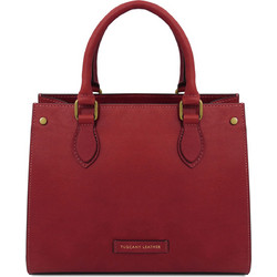 Tuscany Leather Dama II Γυναικεία Τσάντα Χειρός Δερμάτινη Μπορντό TL142564