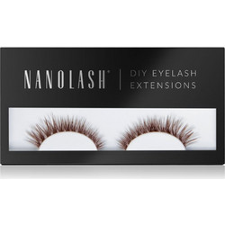 Nanolash Fantasy Brown Βλεφαρίδες Τουφάκια Αυτοκόλλητες Καφέ 36τμχ