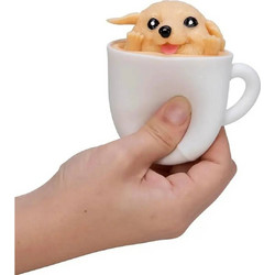 Schylling Pup in a Cup Lab Latte Squishy