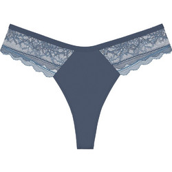 Triumph Comfort Allure Γυναικείο String με Δαντέλα Μπλε 10226379-7873