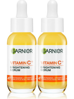 Garnier Vitamin C Brightening Ενυδατικό Serum Προσώπου για Λάμψη με Βιταμίνη C 2x30ml