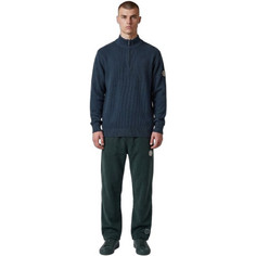 Rebase Ανδρικό Πουλόβερ με Φερμουάρ Navy Μπλε 262RKNIT-8054