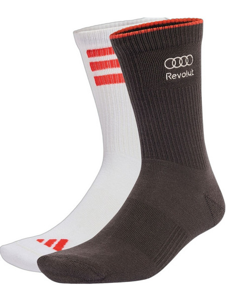 Adidas Audi Revolut F1? Team DNA Ανδρικές Κάλτσες Ψηλές με Σχέδια Λευκές 2Pack KT1940