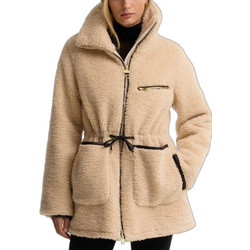Barbour Γυναικεία Ζακέτα Fleece Μακριά με Φερμουάρ Μπεζ LCA041-3CR31