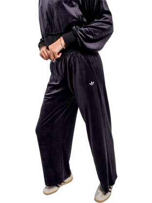 Adidas Originals Essentials Velour Γυναικείο Παντελόνι Φόρμας Μαύρο KQ9251