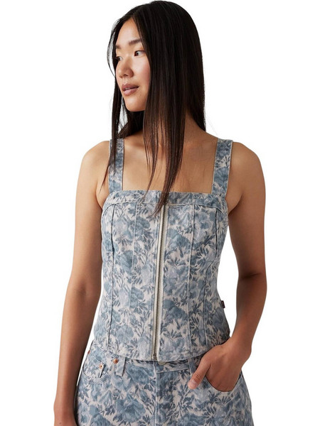 Levi's Γυναικείο Καλοκαιρινό Top Εκρού 001W4-0001