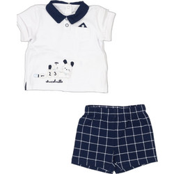 Chicco Βρεφικό Σετ για Αγόρι Καλοκαιρινό Λευκό Navy Μπλε 70417-038