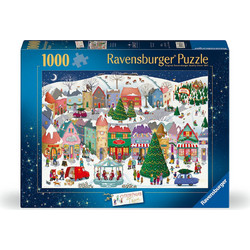 Puzzle Ravensburger Christmas Town 1000 Κομμάτια