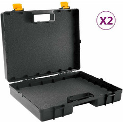 vidaXL 151835 Βαλίτσα Εργαλείων Πολυπροπυλενίου Μ37xΠ31xΥ10cm 2Τμχ
