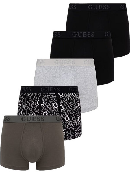 Guess Ανδρικά Μποξεράκια Σετ 5Pack U6BG20K6962-FMMZ