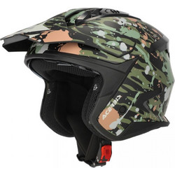 Acerbis Aria Evo Green Brown Κράνος Μηχανής Jet