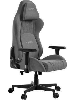 Hator Darkside 3M Καρέκλα Gaming Υφασμάτινη με Ρυθμιζόμενα Μπράτσα Γκρι HTC3016M