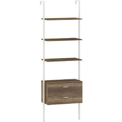 Costway Βιβλιοθήκη Τοίχου 60x30x184cm JV12215GR
