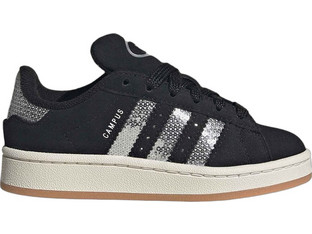 Adidas Campus 00s Παιδικά Sneakers Μαύρα Ασημί KK2634-A0QM