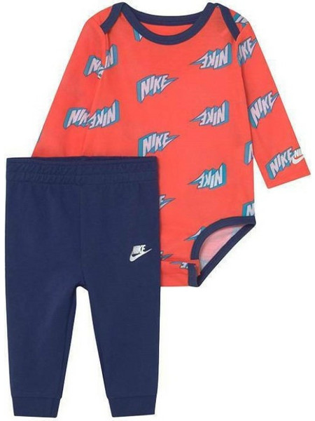Nike Βρεφικό Σετ Χειμωνιάτικο Κόκκινο Navy Μπλε 56H982-U9J