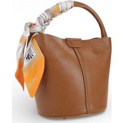 Passaggio Leather Γυναικείο Τσαντάκι Χειρός Δερμάτινο Ταμπά 5122-KR-05