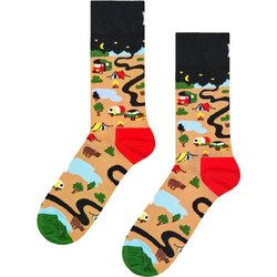 Happy Socks Camping Ανδρικές Κάλτσες Ψηλές με Σχέδια Πολύχρωμες P006390-2189