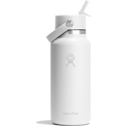 Hydro Flask Wide Mouth Flex Straw Cap White 946ml