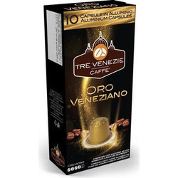 Tre Venezie Κάψουλες Espresso Oro Veneziano Συμβατές με Μηχανή Nespresso 10τμχ