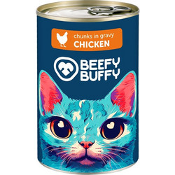 Beefy Buffy Adult Chunks with Chicken in Gravy 415gr