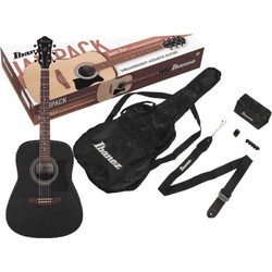 Ibanez V54NJP Weathered Black Bundle