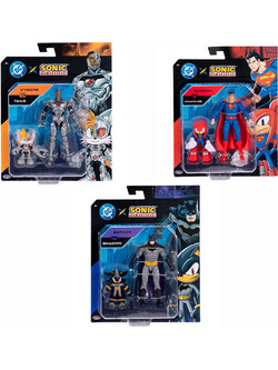 Jakks Pacific DC Justice League onic Hedgehog Serie 1 Σετ Φιγούρες Δράσης για 3+ Ετών 6τμχ