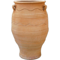 Ceramart Γλάστρα Εξωτερικού Χώρου Στρογγυλή Πήλινη 65x100cm