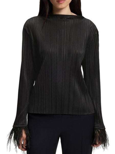 Hugo Boss Γυναικείο Χειμερινό Top Μαύρο 50571239-001