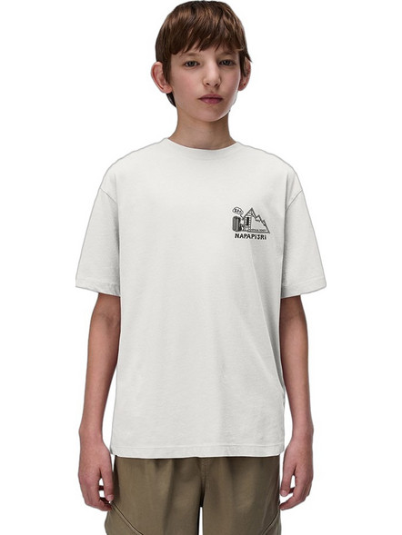 Napapijri S-Acadia Παιδικό T-Shirt Λευκό NP0A8B3JN1A1