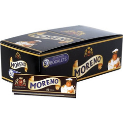 Κουτί με 50 χαρτάκια στιφτού MORENO Black (μαύρο)