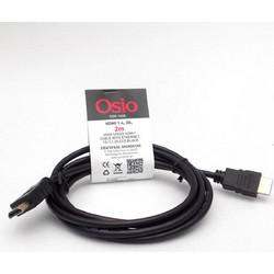 Osio Καλώδιο HDMI 1.4 HDMI Male to HDMI Male 2m Black