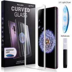 Tempered Glass Screen Protector 3D Curved Full Glue UV Light Nano Liquid - Προστατευτικό Οθόνης Samsung S8 Plus (G955F)