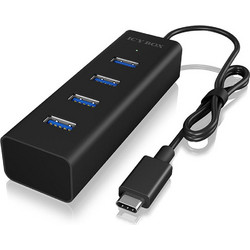 RaidSonic Icy Box IB-HUB1409-C3 USB Hub 3.0 USB-C με 4 Θύρες USB-A