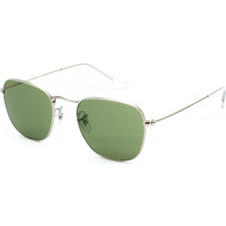 Ray-Ban RB3857 9198/4E Γυαλιά Ηλίου Πολυγωνικά Μεταλλικά Ασημί με Πράσινο Polarized Φακό