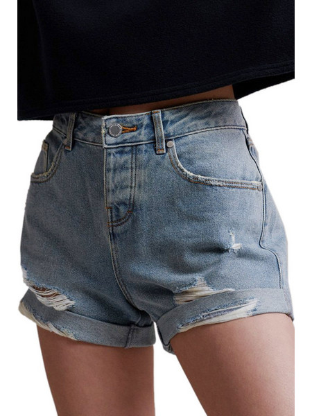 Superdry Steph Γυναικείο Σορτς Τζιν Μπλε W7110016A-O3O