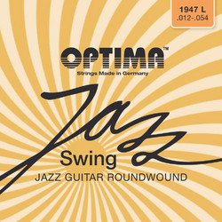 Optima Jazz Swing Σετ 6 Χορδές Ηλεκτρικής Κιθάρας Chrome 12-54" Light Tension