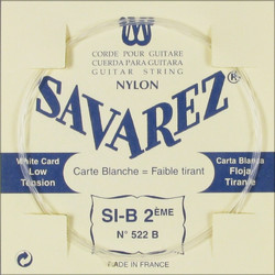 Savarez 522B B White Χορδή Κλασικής Κιθάρας B Nylon Light Tension