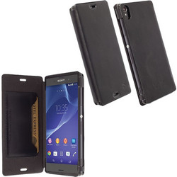 Krusell Leather Flipcover Black (Sony Xperia Z30)