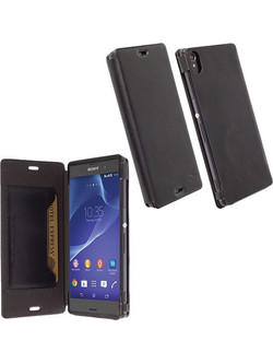 Krusell Leather Flipcover Black (Sony Xperia Z30)