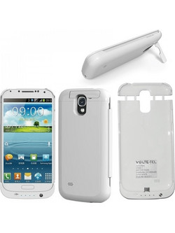 SAMSUNG S4 MINI EXTERNAL (CASE BATTERY +STAND)3000mAh Li-P WHITE
