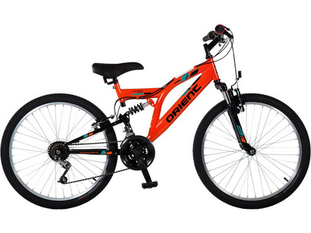 Orient Bikes Comfort Suspension Mountain Bike 26" με 18 Ταχύτητες Πορτοκαλί