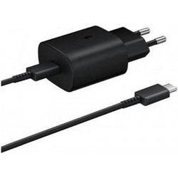 Samsung EP-TA800 Φορτιστής με Καλώδιο USB-C με Θύρα USB-C 25W Quick Charge 3.0 Black