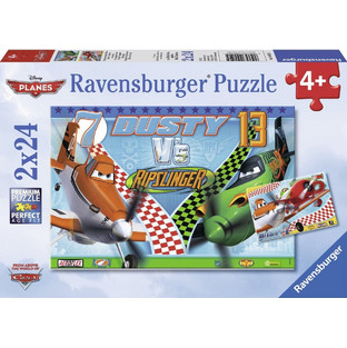 Παιδικό Puzzle Ravensburger Disney Planes Dusty vs Ripslinger 2x24 Κομμάτια