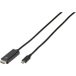 Vivanco Καλώδιο HDMI to USB-C 1.5m Black