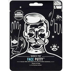 Barber Pro Face Putty Black Peel-Off Μαύρη Μάσκα Προσώπου για Καθαρισμό & Μαύρα Στίγματα με Άνθρακα 3x7gr