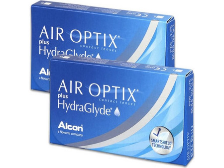 Alcon & Ciba Vision Air Optix Plus Hydraglyde Μηνιαίοι Φακοί Επαφής Σιλικόνης Υδρογέλης 8τμχ