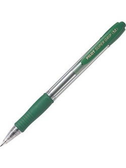 Pilot Super Grip Medium Στυλό Διαρκείας 1mm Πράσινο BPGP-10R-MG