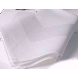 Πετσέτα (53Χ53) SATIN BAND LINE WHITE, LE BLANC