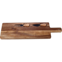 ΤΥΡΙΕΡΑ CRYSPO TRIO CHEESE ACACIA RECT 3ΤΜΧ 52X16CM